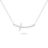 RB2003 Stříbrný náhrdelník - ležatý kříž