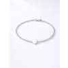 Stříbrný náramek - heart MD2007