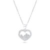 Stříbrný náhrdelník - srdce RT2035
