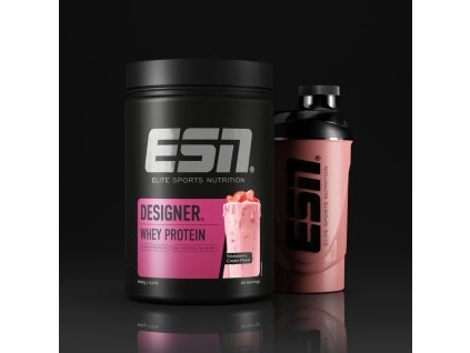 DesignerWhey 908g StrawberryCreamFlavor dunkel jQgWaiKa