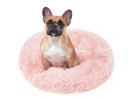 Kutya és macska ágy plüss 40 cm - rózsaszín
