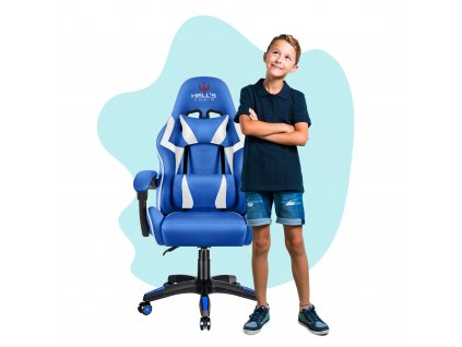 Játékszék Hell's Chair HC-1007 Kids gyerekeknek Kék