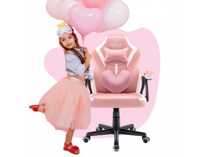 Gyerek játékszék Hell's Chair HC-1001 KIDS Pink White