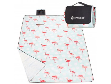 Piknik takaró 130 x 170 cm - flamingók II