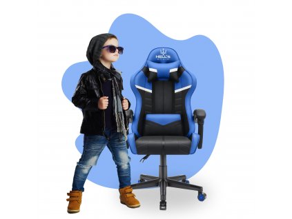 Detská Herná stolička Hell's Chair HC-1004 KIDS Black Blue