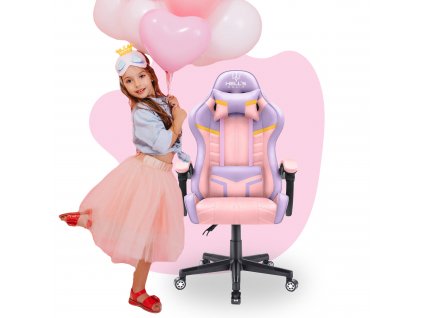 Detská Hell's Chair HC-1004 KIDS Pink Farebná herná stolička