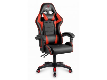 Herné kreslo Hell's Chair HC-1007 RED Black