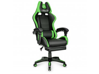 Fotel gamingowy Hells Chair U Warrior Green 5