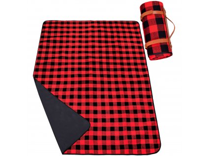 Pikniková deka 200 x 150 cm - červená