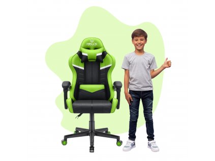 Herná stolička pre deti Hell's Chair HC-1004 KIDS Green