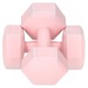 Ružové jednoručky na cvičenie 2 x 2 kg
