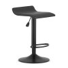 Barová stolička FORT - čierna koženka / čierny základ