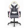 Herná stolička Hell's Chair HC-1004 LED Grey White