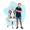 Hell's Chair HC-1007 Kids herná stolička pre deti White Black