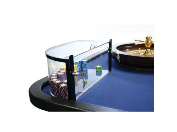 Akrylový box na ruletové žetóny ľavý