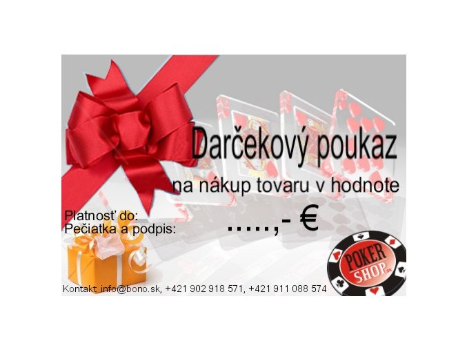 Darčekový poukaz na 100€