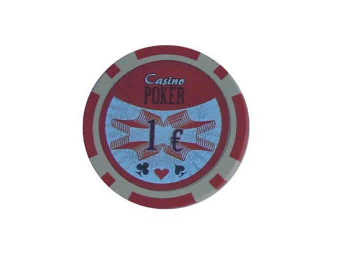 Poker chip cash game hodnota 1€