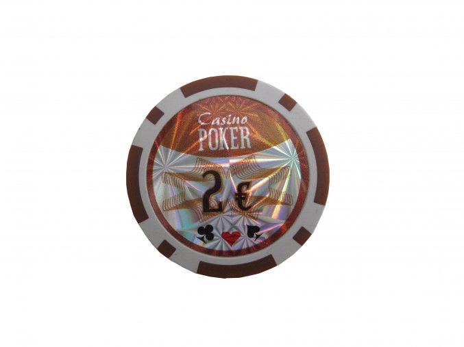 Poker chip cash game hodnota 2 €