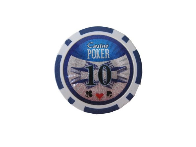 Poker chip Casino POKER hodnota 10