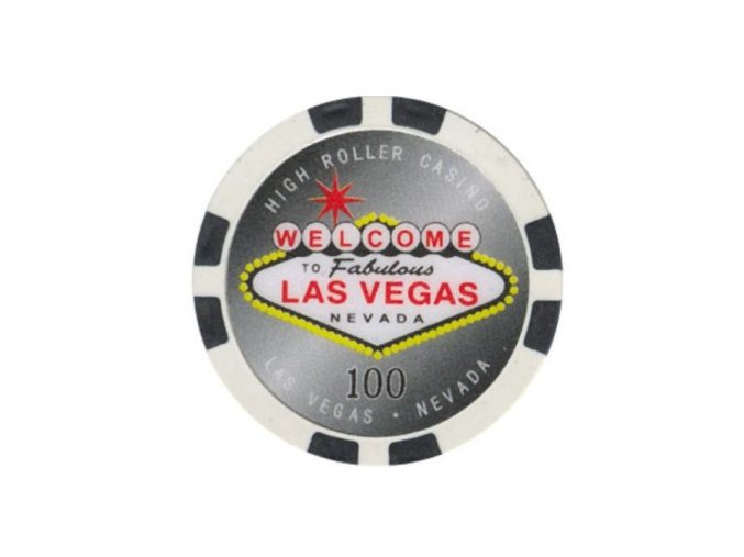 Poker chip HIGHROLLER hodnota 100