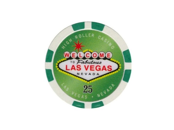 Poker chip HIGHROLLER hodnota 25