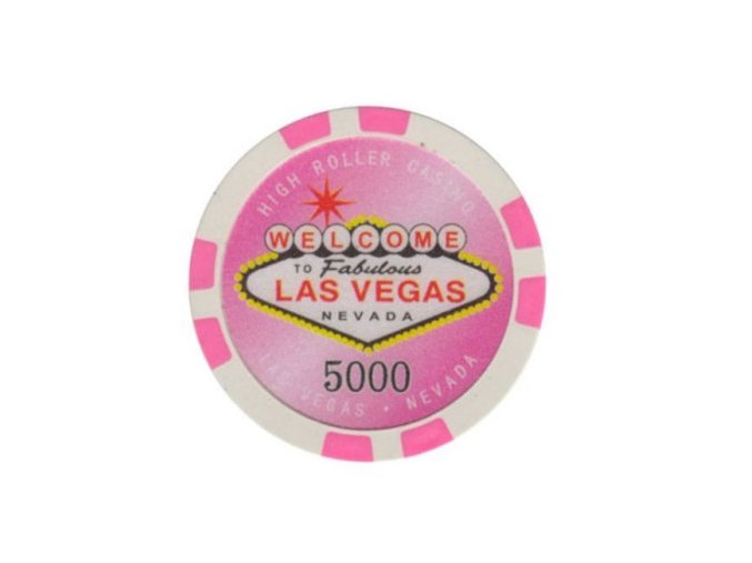 Poker chip HIGHROLLER hodnota 5000