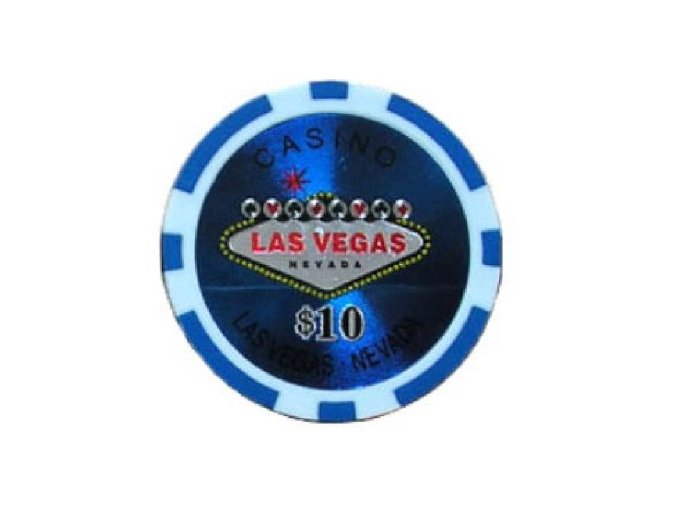 Poker chip LAS VEGAS hodnota 10