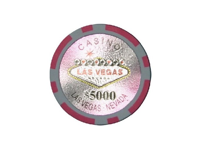 Poker chip LAS VEGAS hodnota 5 000