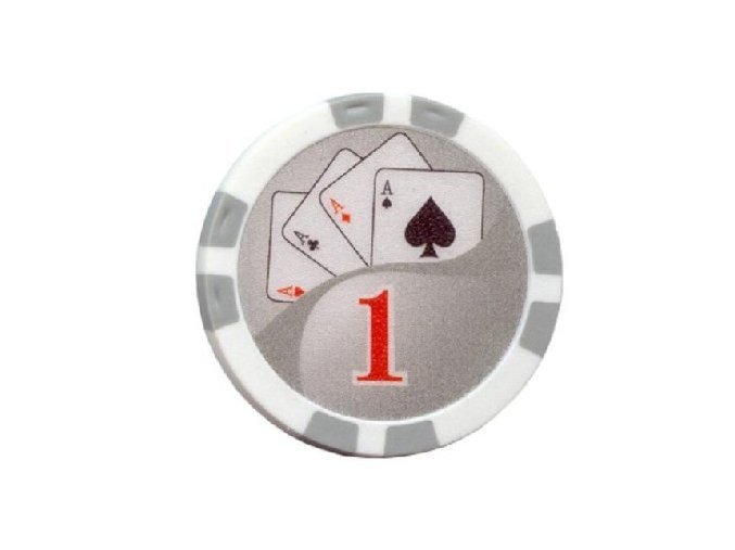 Poker chip Royal Flush hodnota 1