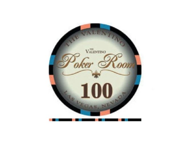 Poker chip VALENTINO hodnota 100