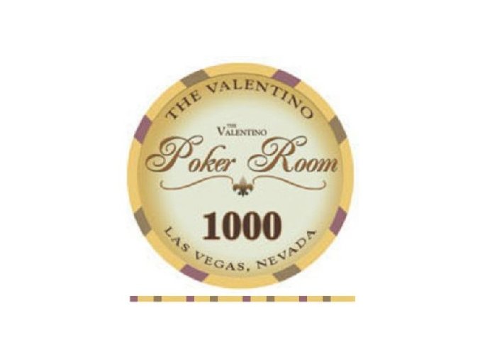 Poker chip VALENTINO hodnota 1 000