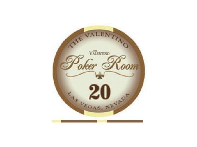 Poker chip VALENTINO hodnota 20