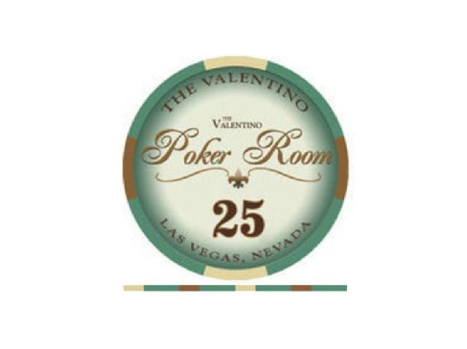 Poker chip VALENTINO hodnota 25