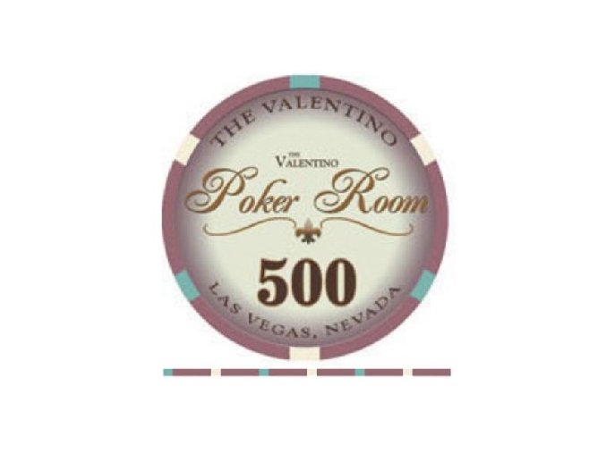 Poker chip VALENTINO hodnota 500