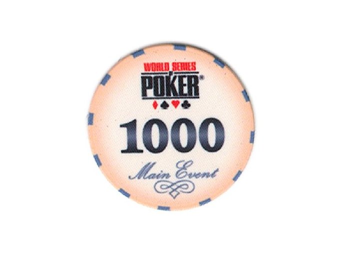 Poker chip WSOP hodnota 1 000