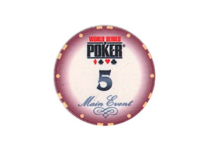 Poker chip WSOP hodnota 5