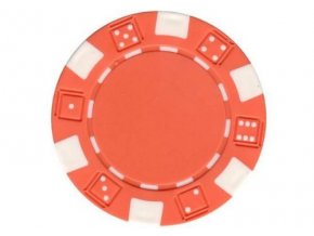 Poker chip bez hodnoty DICE oranžový