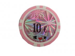 Poker chip cash game hodnota 10 €