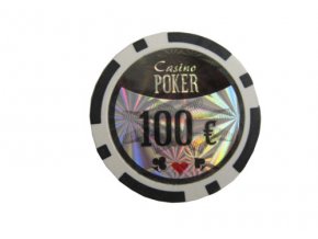 Poker chip cash game hodnota 100 €