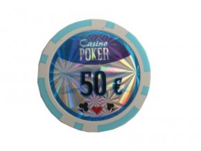 Poker chip cash game hodnota 50 €