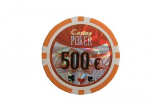 Poker chip cash game hodnota 500 €