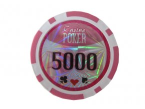 Poker chip Casino POKER hodnota 5 000