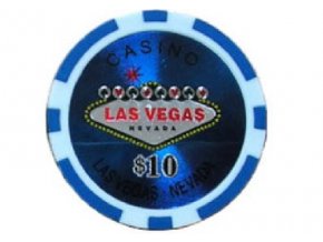 Poker chip LAS VEGAS hodnota 10