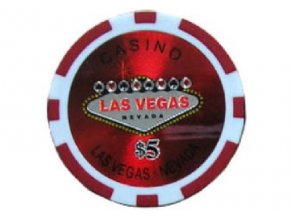 Poker chip LAS VEGAS hodnota 5