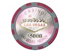 Poker chip LAS VEGAS hodnota 5 000