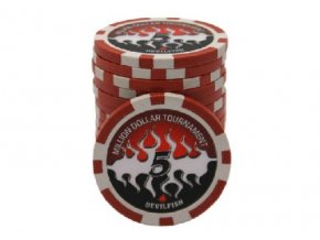 Poker chip plastový s vlastným logom