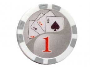 Poker chip Royal Flush hodnota 1