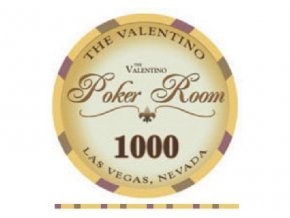 Poker chip VALENTINO hodnota 1 000