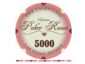 Poker chip VALENTINO hodnota 5 000
