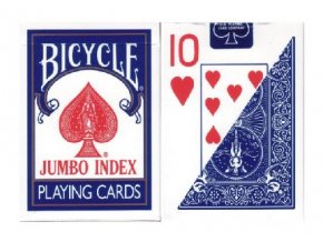 Pokrové hracie karty Bicycle modré veľký index